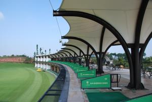 Golf Driving Range Modern Green Architecture 5