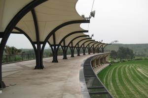 Golf Driving Range Modern Green Architecture 12