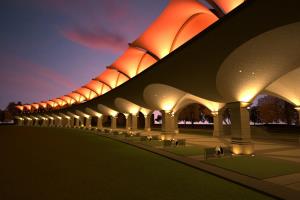 Golf Driving Range Modern Green Architecture 9