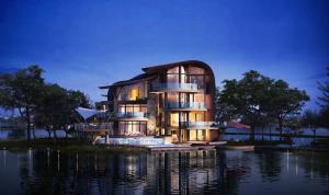 Luxelakes Black Pearl Modern Green Architecture 1